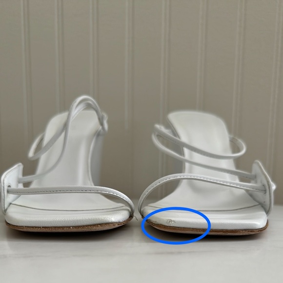 Christopher Esber Sandals for Women | The RealReal Christopher Esber Alexa Strappy Leather Wedge SandalsWhite